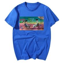 Load image into Gallery viewer, Fashion Rick And Morty T Shirt Men Vacation On Alien Planet Print Tshirts Mens Casual 100% Cotton Short Sleeve Tshirt Tops Tees
