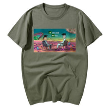 Load image into Gallery viewer, Fashion Rick And Morty T Shirt Men Vacation On Alien Planet Print Tshirts Mens Casual 100% Cotton Short Sleeve Tshirt Tops Tees
