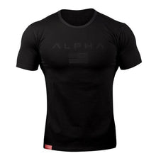 Load image into Gallery viewer, ALPHA 2018 New Brand clothing Tight t-shirt mens fitness t-shirt homme t shirt men fitness Summer tops
