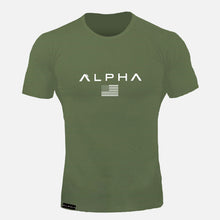 Load image into Gallery viewer, ALPHA 2018 New Brand clothing Tight t-shirt mens fitness t-shirt homme t shirt men fitness Summer tops
