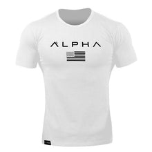 Load image into Gallery viewer, ALPHA 2018 New Brand clothing Tight t-shirt mens fitness t-shirt homme t shirt men fitness Summer tops
