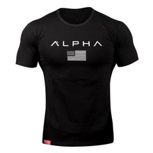 Load image into Gallery viewer, ALPHA 2018 New Brand clothing Tight t-shirt mens fitness t-shirt homme t shirt men fitness Summer tops
