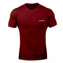 Load image into Gallery viewer, ALPHA 2018 New Brand clothing Tight t-shirt mens fitness t-shirt homme t shirt men fitness Summer tops
