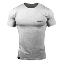 Load image into Gallery viewer, ALPHA 2018 New Brand clothing Tight t-shirt mens fitness t-shirt homme t shirt men fitness Summer tops
